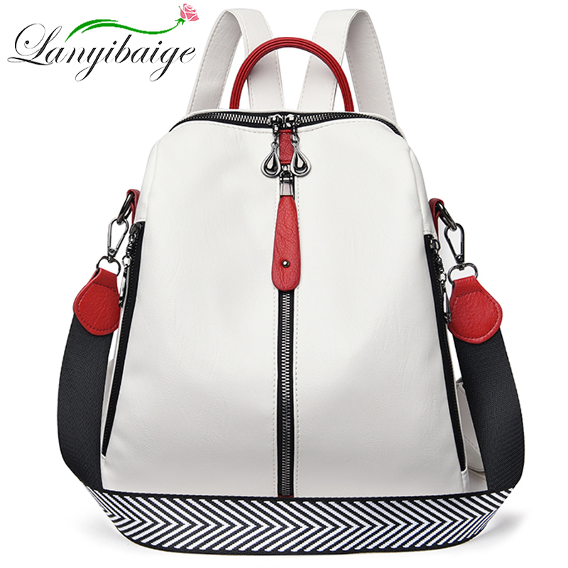 Laptop Accessories Women - Mode Rucksack Frauen weichen Leder Rucksack
