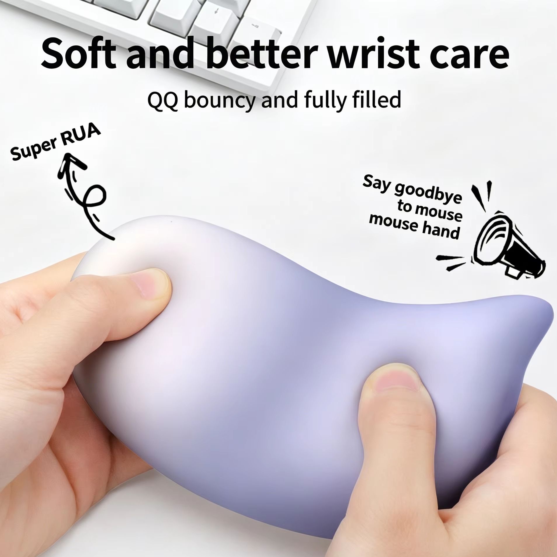 Laptop Accessories For Wrist Support - Weiche Handgelenkauflage für Maus und Tastatur,