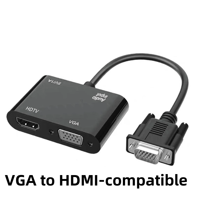 Hdmi Vga Adapter - VGA (Host) zu VGA/HDMI-kompatiblen Display-Adapter mit
