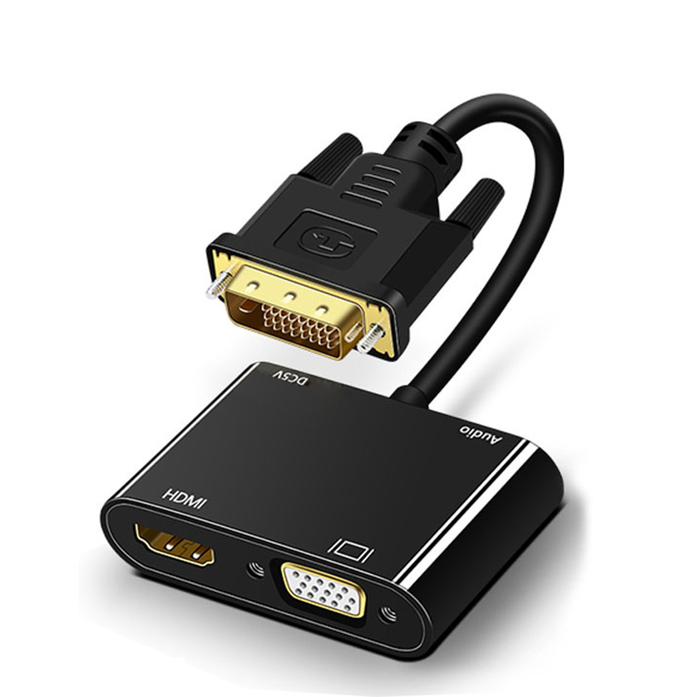 Hdmi Vga Adapter - 1080P DVI zu VGA HDMI Splitter
