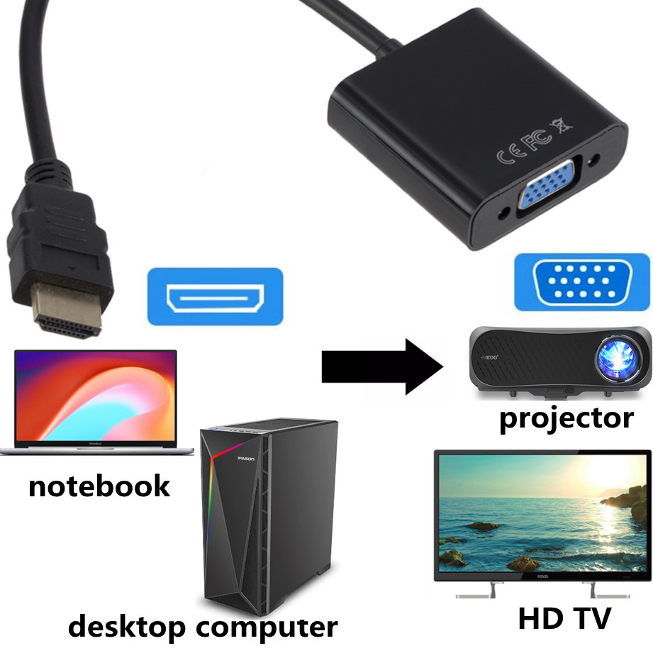 1080P HDMI-kompatibler zu VGA- – Hdmi Vga Adapter Bewertung und Preis