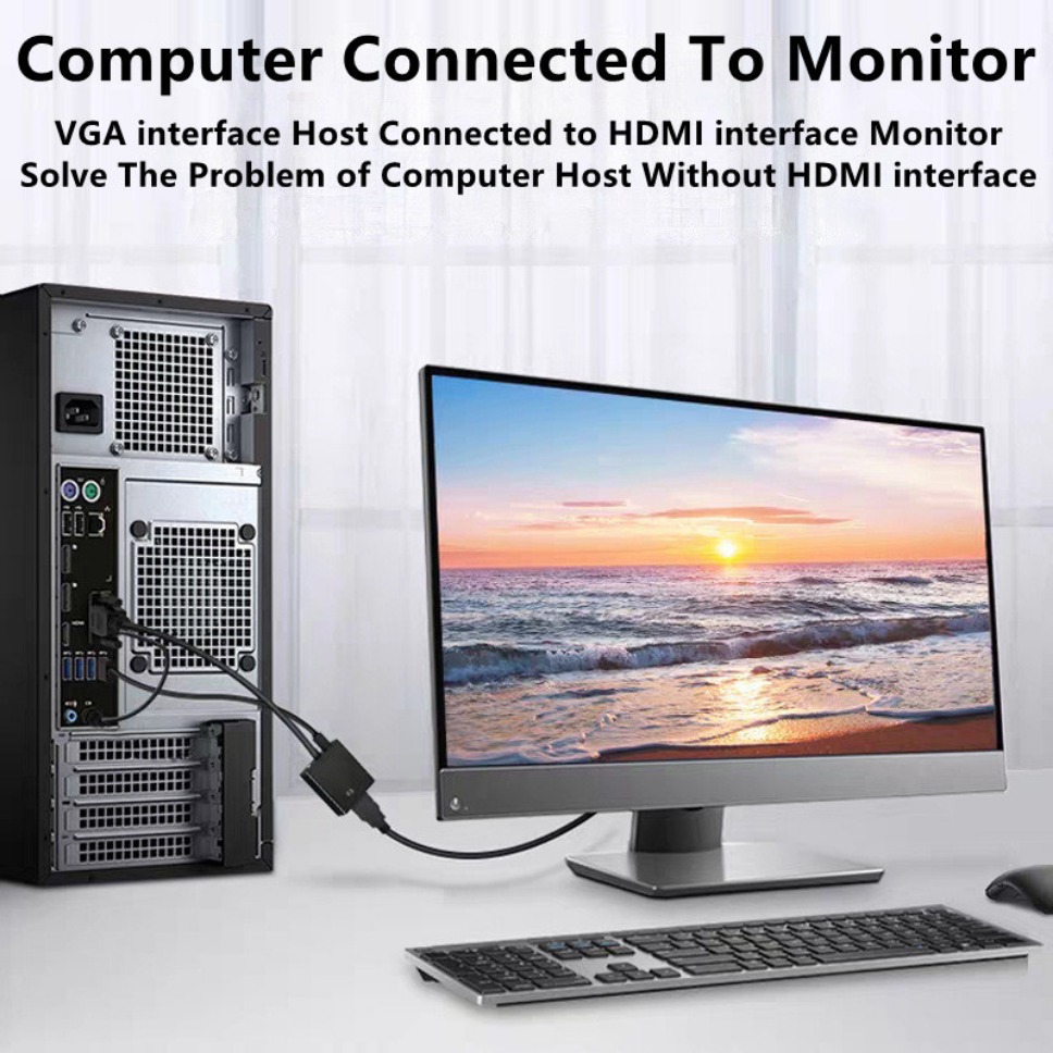 HD 1080P VGA zu HDMI Adapterka – Hdmi Vga Adapter Bewertung und Preis