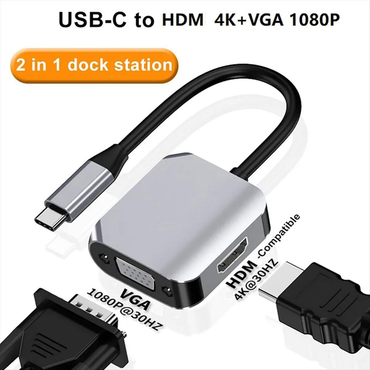 *A14E USB C Dockingstation, 2- – Hdmi Vga Adapter Bewertung und Preis