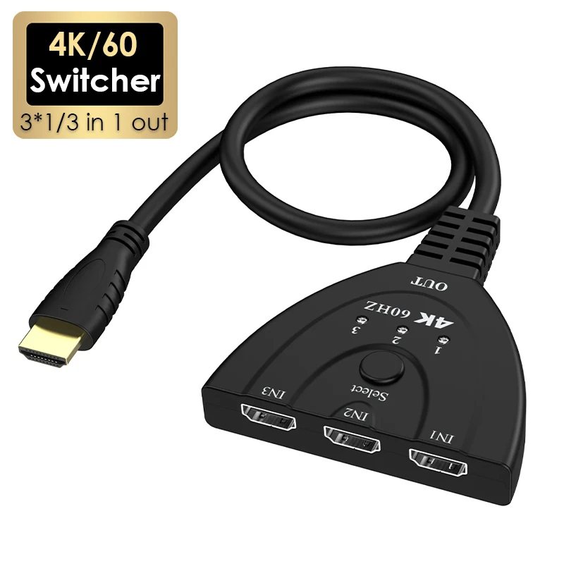 4K 60Hz 3D Mini 3 Port HD Swit – Laptop Accessories Women Bewertung und Preis