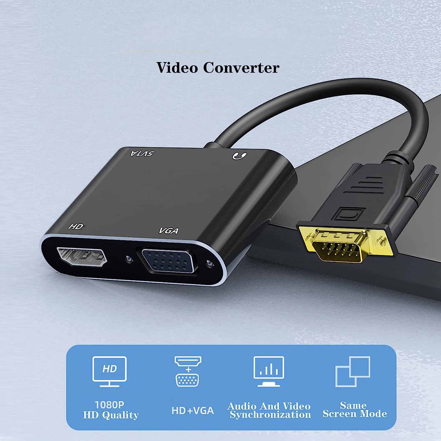 VGA (Host) zu VGA/HDMI-kompati – Hdmi Vga Adapter Bewertung und Preis